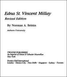 Edna St. Vincent Millay, ed. , v. 