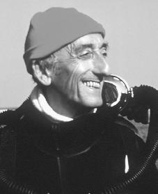 Jacques Cousteau. Reproduced by permission of APWide World Photos.