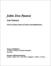 John Dos Passos Revisited, ed. , v. 