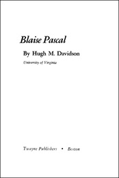 Blaise Pascal, ed. , v. 