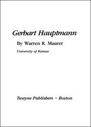 Gerhart Hauptmann, ed. , v. 