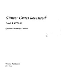 Günter Grass Revisited, ed. , v. 