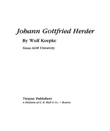 Johann Gottfried Herder, ed. , v. 