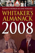 Whitaker's Almanack, ed. 2008, v.  Cover