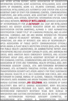 Words of Intelligence, ed. , v.  Cover