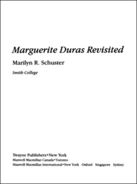 Marguerite Duras Revisited, ed. , v. 