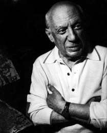 Pablo Picasso at His Home in Notre-Dame-de-Vie, Circa 1967