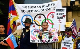 Activists Call for Boycott of Olympic Games Over Chinese Government's Human Rights Abuses, 2021