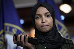 US Rep. Ilhan Omar Plays a Death Threat She Received on Her Phone, 2021
