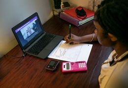 Distance Learning for a Hearing-Impaired Student, 2020