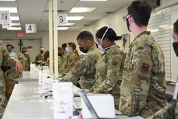Holloman Air Force In-Processing Line Supports Operation Allies Welcome for Afghan Refugees