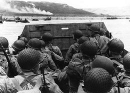 U.S. Army Troops Land On Omaha Beach On D-Day