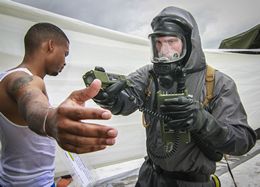 US Military Simulation Drill of a Chemical Attack, 2019