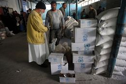 United Nations Provides Food Relief To Gaza