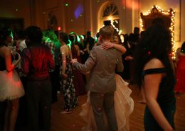 Teens Dance at High School Senior Prom