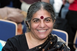 Civil rights activist Vandana Shiva, laureate of the alternative nobel prize of 1993, is pictured at ...