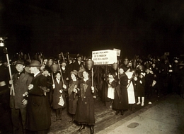 Suffragists Participate in a Parade