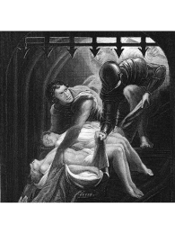 Engraved illustration depicting a scene from Shakespeare's  Richard the Third .