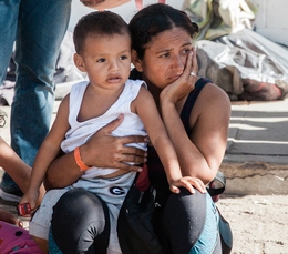 Migrants Wait Near the US Border in Mexico