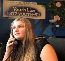 Amy Sloan, Volunteer for YouthLine