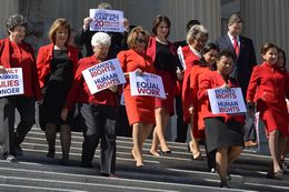 Members Of Congress Mark “A Day Without Women”